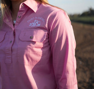 Women's Pink Work Shirt